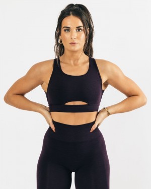 Alphalete Trinity BH Dames Zwart | 67YPAKHGO