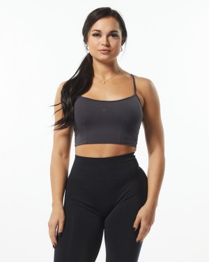 Alphalete Ultrasoft Camisole Tanktop Dames Donkergrijs | 36YLZWTKG