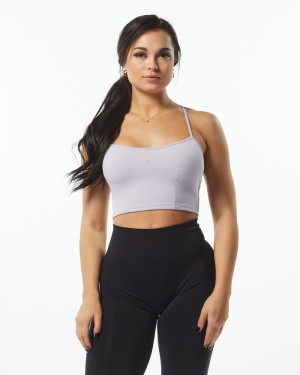 Alphalete Ultrasoft Camisole Tanktop Dames Paars | 98CZLWTBE