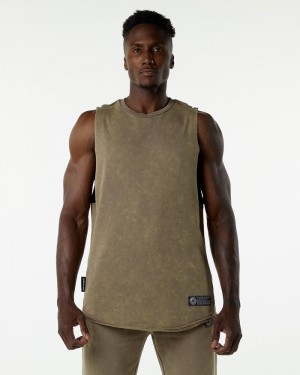 Alphalete Very Terry Cutoff Tanktop Heren Grijs | 02EXVPSOC