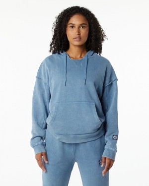 Alphalete Very Terry Hoodie Dames Blauw | 56QUYNGLH