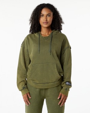 Alphalete Very Terry Hoodie Dames Groen | 12XSIRHZO