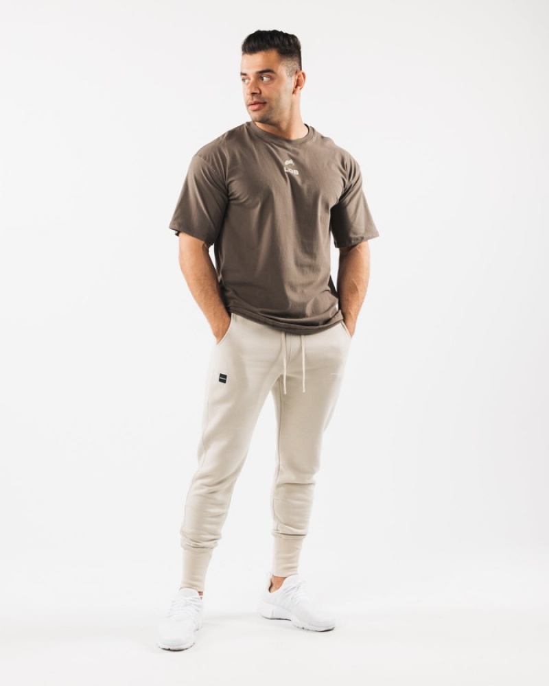 Alphalete Academy Club Joggingbroeken Heren Beige | 62CYBZXOJ