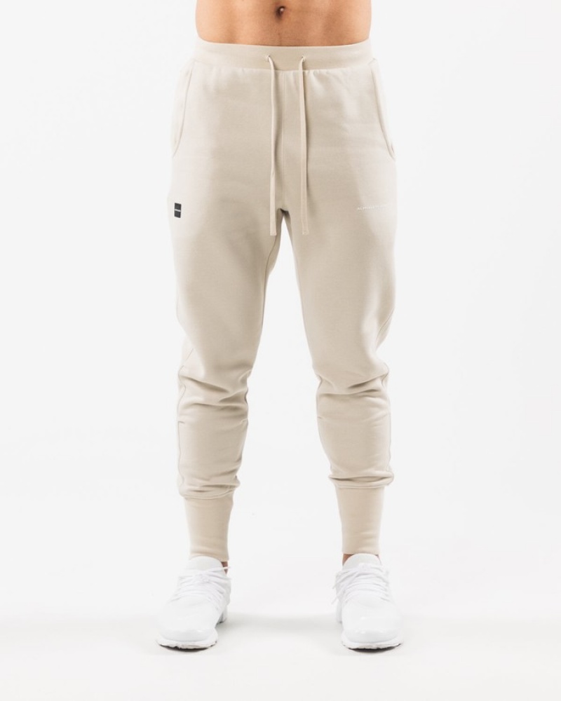 Alphalete Academy Club Joggingbroeken Heren Beige | 62CYBZXOJ