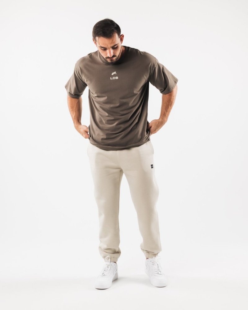 Alphalete Academy Relaxed Joggingbroeken Heren Beige | 72AFVZPXJ