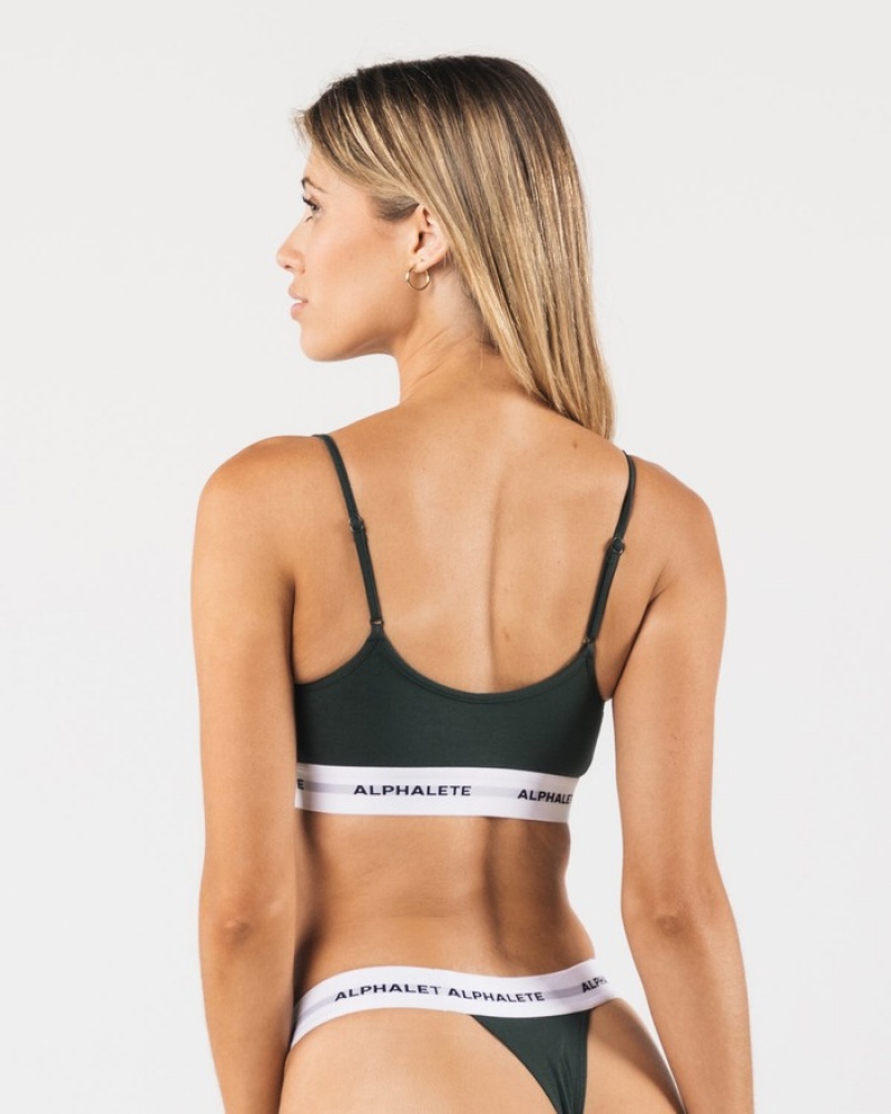 Alphalete Acute Camilette BH Dames Groen | 21DICKHFB