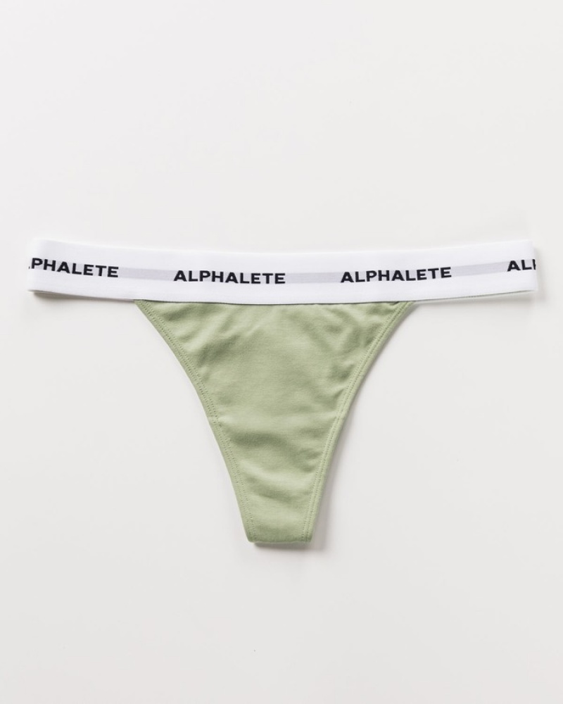 Alphalete Acute Ondergoed Dames Olijfgroen | 75LKVPYGW