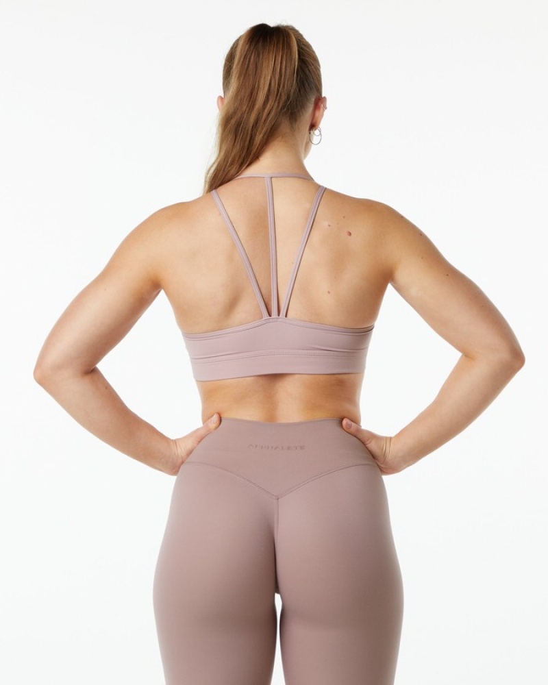 Alphalete Alphalux Tri BH Dames Paars | 89WQBOEZS