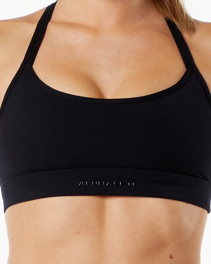 Alphalete Alphalux Tri BH Dames Zwart | 21EZNTXKM