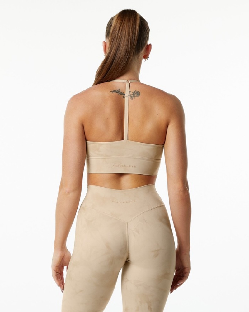 Alphalete Alphalux Wonder BH Dames Beige | 26KMHOPDG