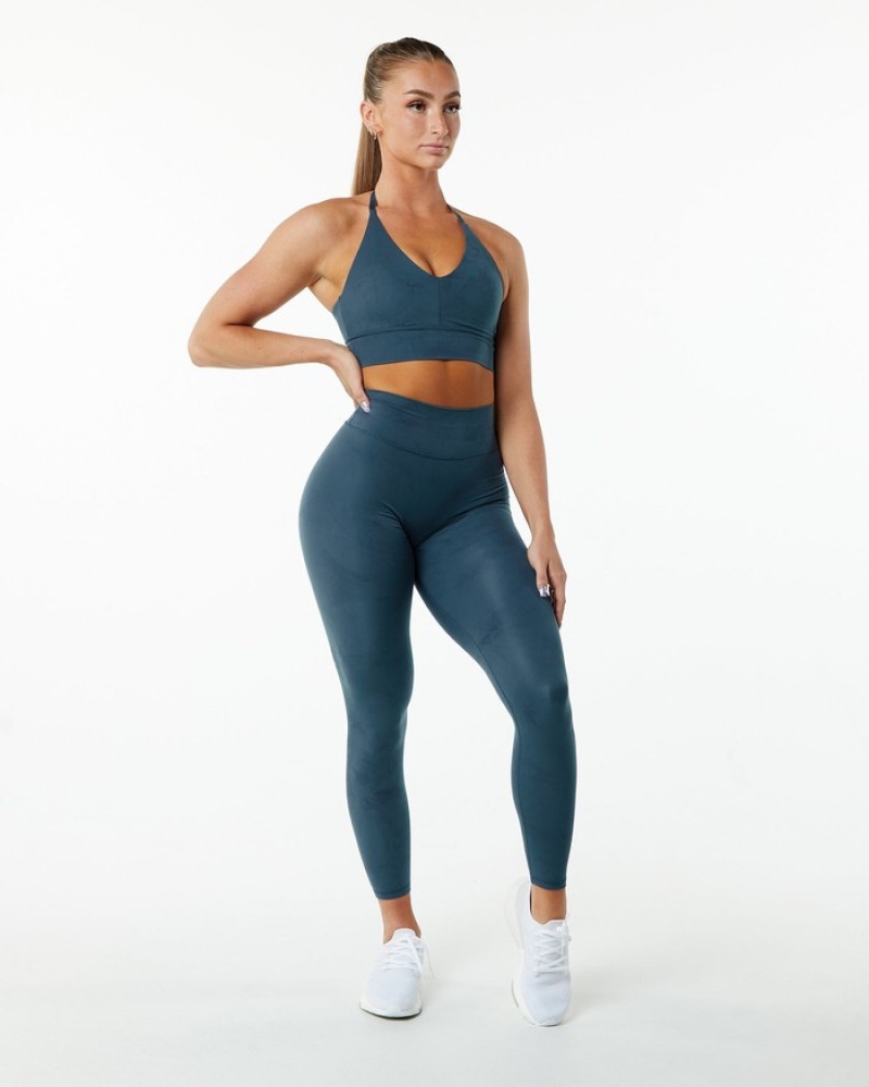 Alphalete Alphalux Wonder BH Dames Blauw | 64MKELDPZ