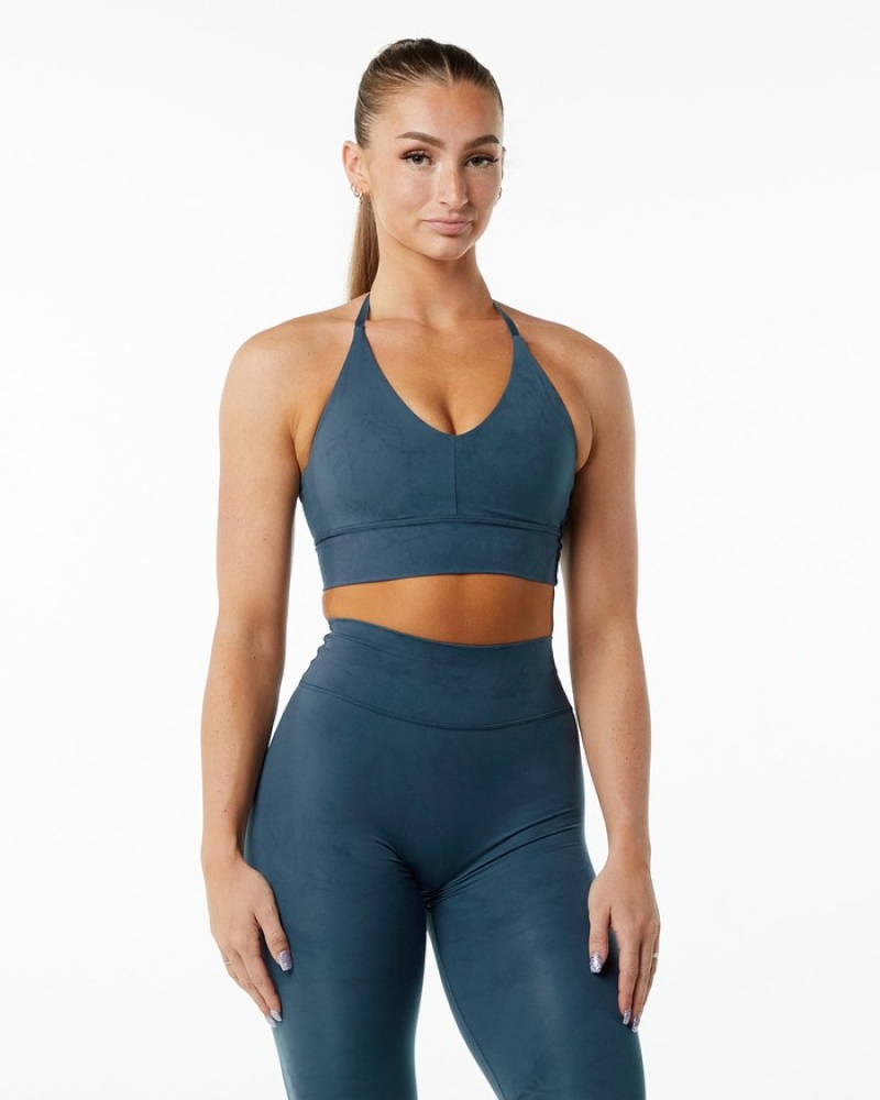 Alphalete Alphalux Wonder BH Dames Blauw | 64MKELDPZ