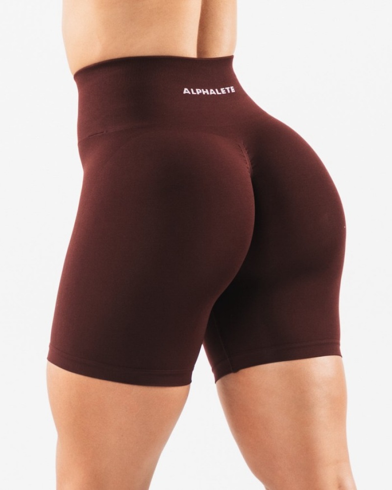 Alphalete Amplify 6.5” Korte Broek Dames Bordeaux | 76ONKEMPH