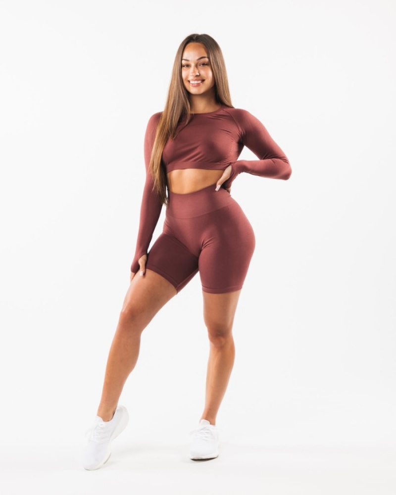 Alphalete Amplify 6.5” Korte Broek Dames Bordeaux | 63HDOJIXW