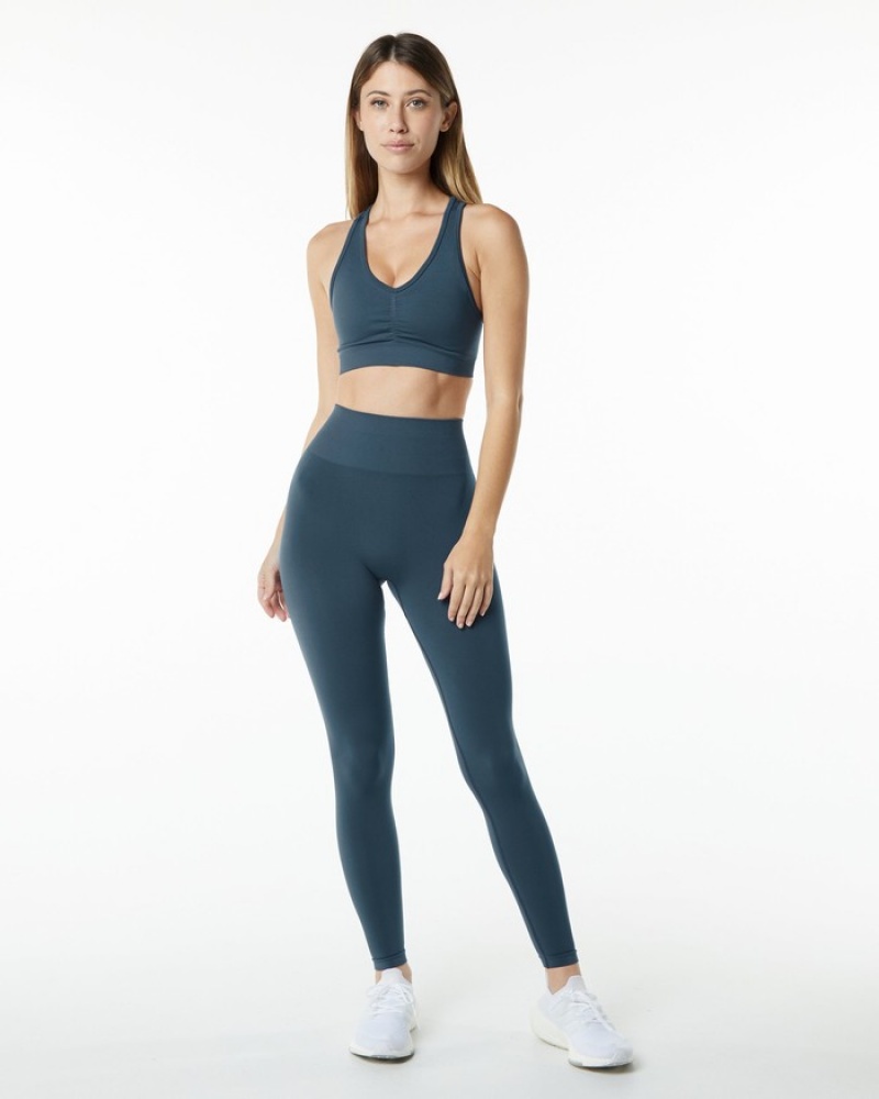 Alphalete Amplify BH Dames Blauw | 56GDAHURY