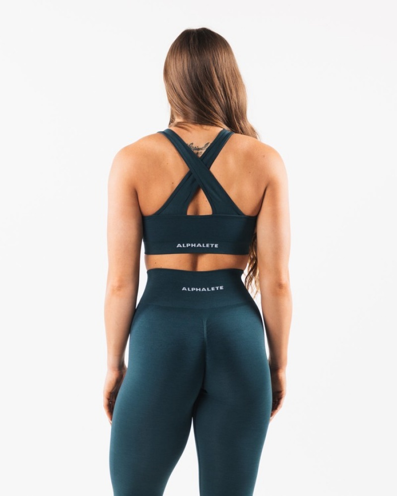 Alphalete Amplify BH Dames Donkerblauw | 10KLANXZJ