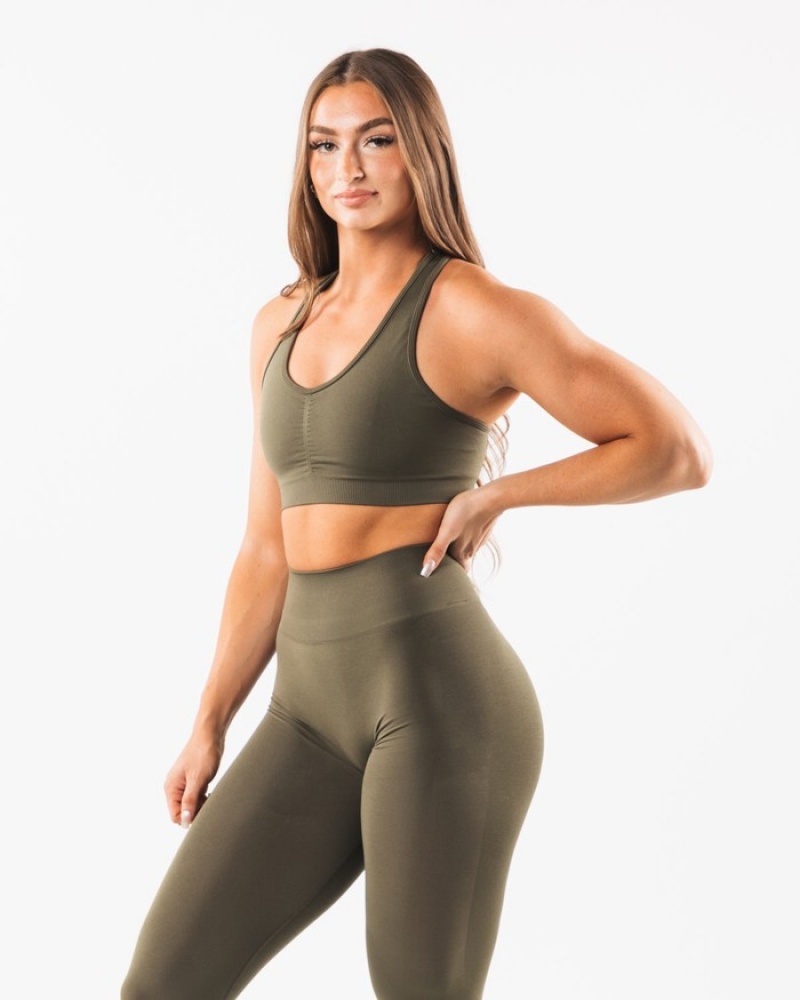 Alphalete Amplify BH Dames Grijs | 67NDZVEHY