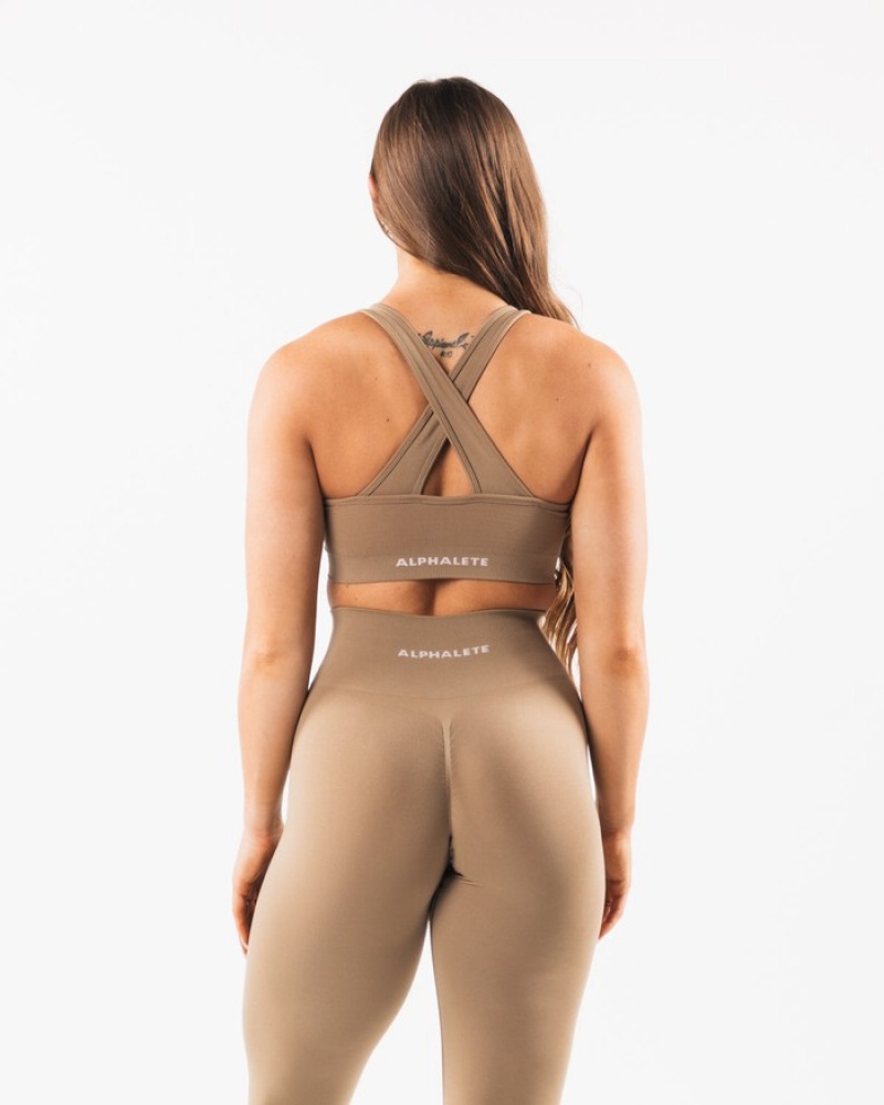 Alphalete Amplify BH Dames Grijs | 82SHAFYJU