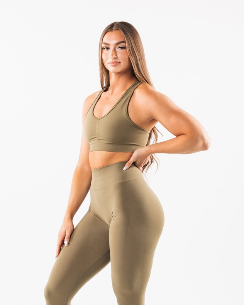 Alphalete Amplify BH Dames Grijs | 95HGTZMUF