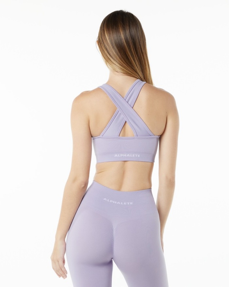 Alphalete Amplify BH Dames Paars | 31OMDQNHY