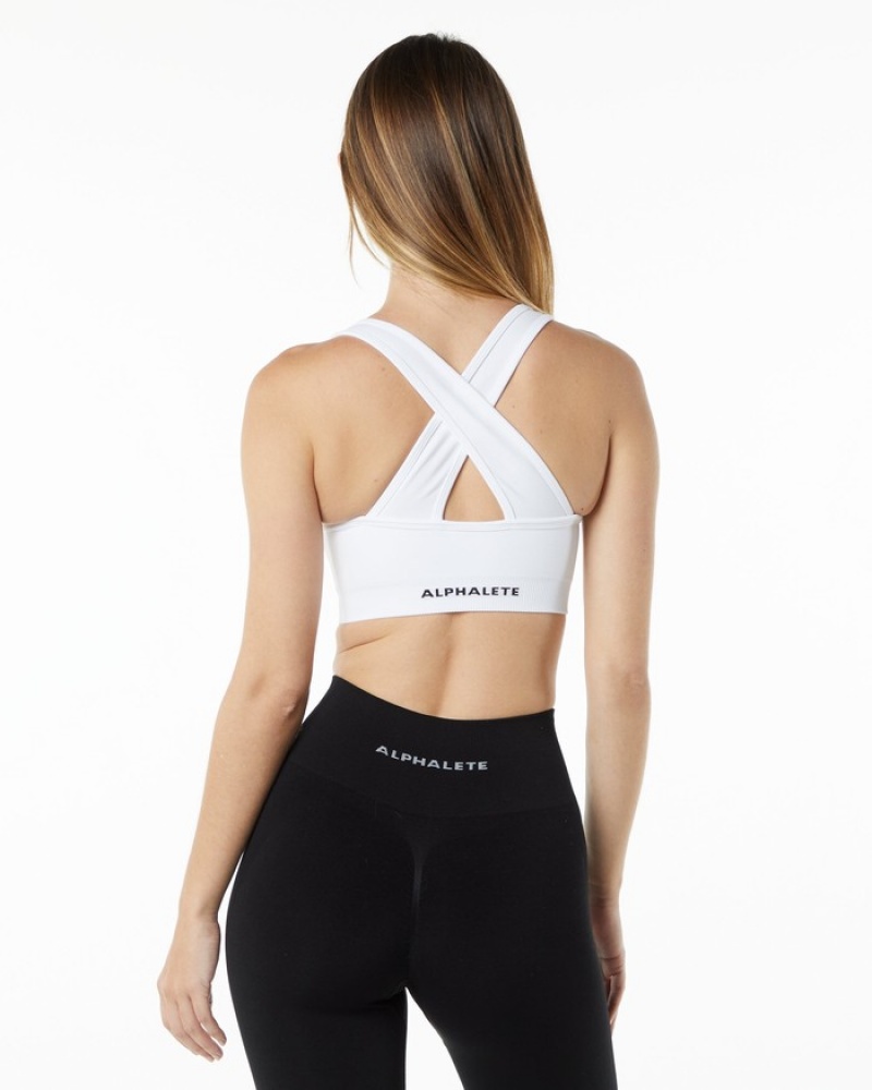 Alphalete Amplify BH Dames Wit | 93DCNKRLH