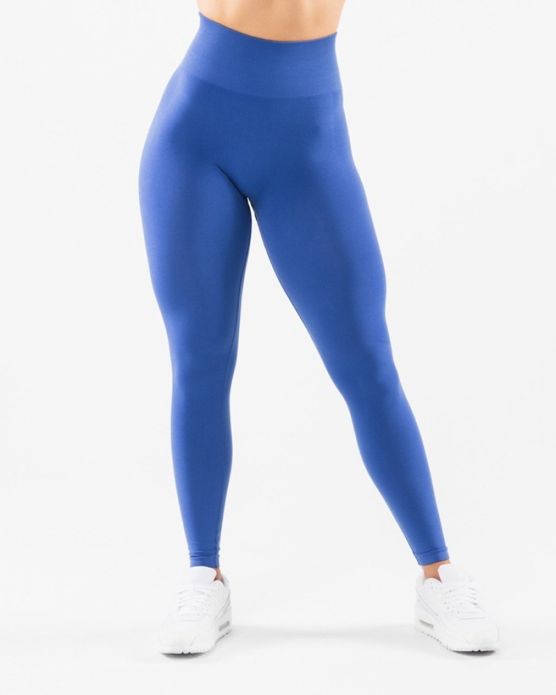 Alphalete Amplify Leggings Dames Blauw | 35TNPJIZE