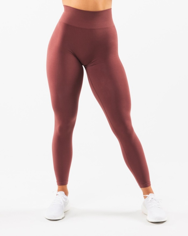 Alphalete Amplify Leggings Dames Bordeaux | 56VEAJTIH