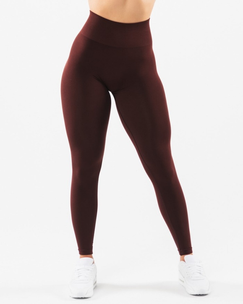 Alphalete Amplify Leggings Dames Bordeaux | 01FKNJPYR