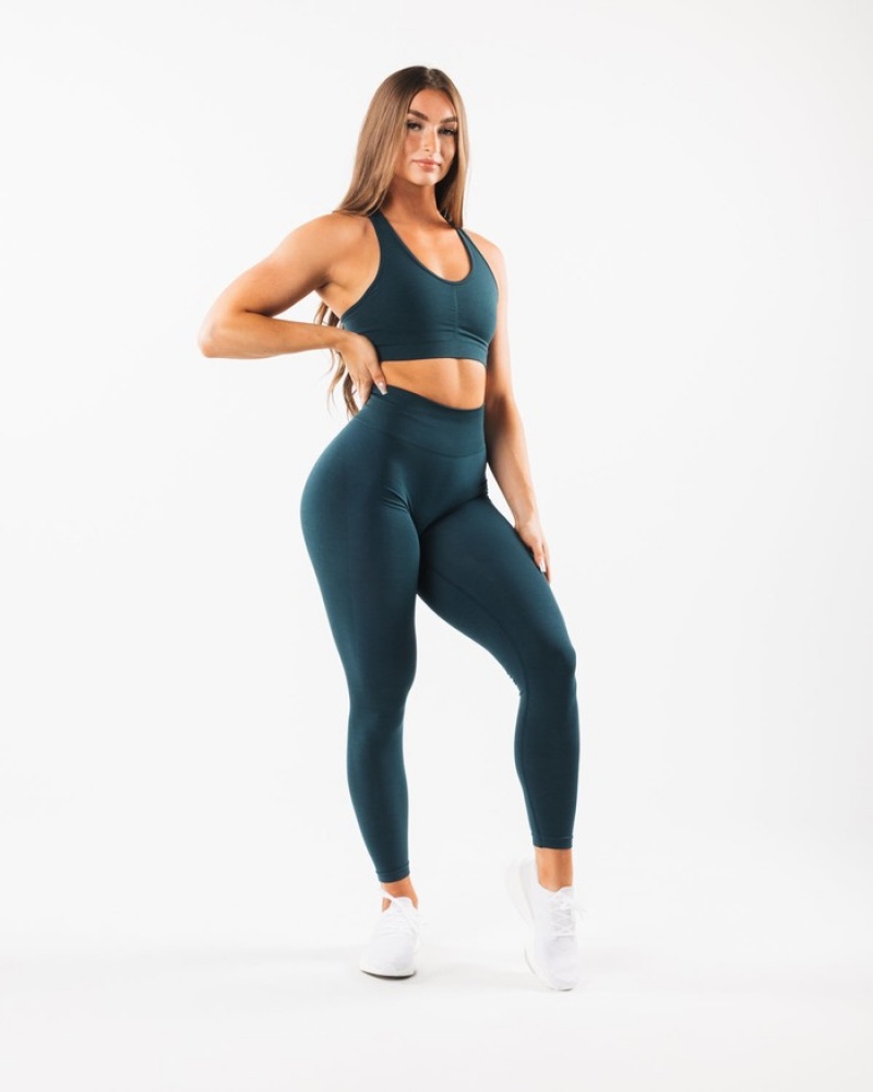 Alphalete Amplify Leggings Dames Donkerblauw | 38QORHEZA