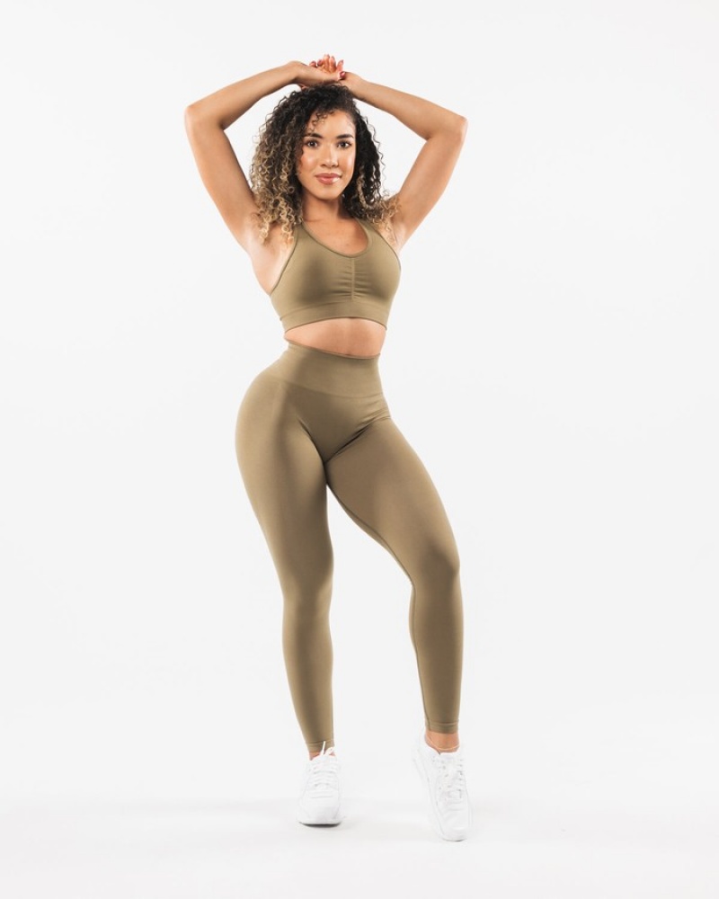 Alphalete Amplify Leggings Dames Grijs | 70MKBZNRT