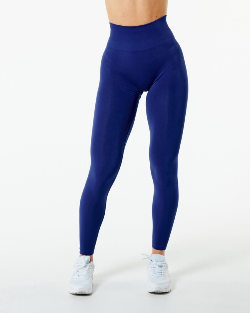 Alphalete Amplify Leggings Dames Indigo | 54RXYETKJ