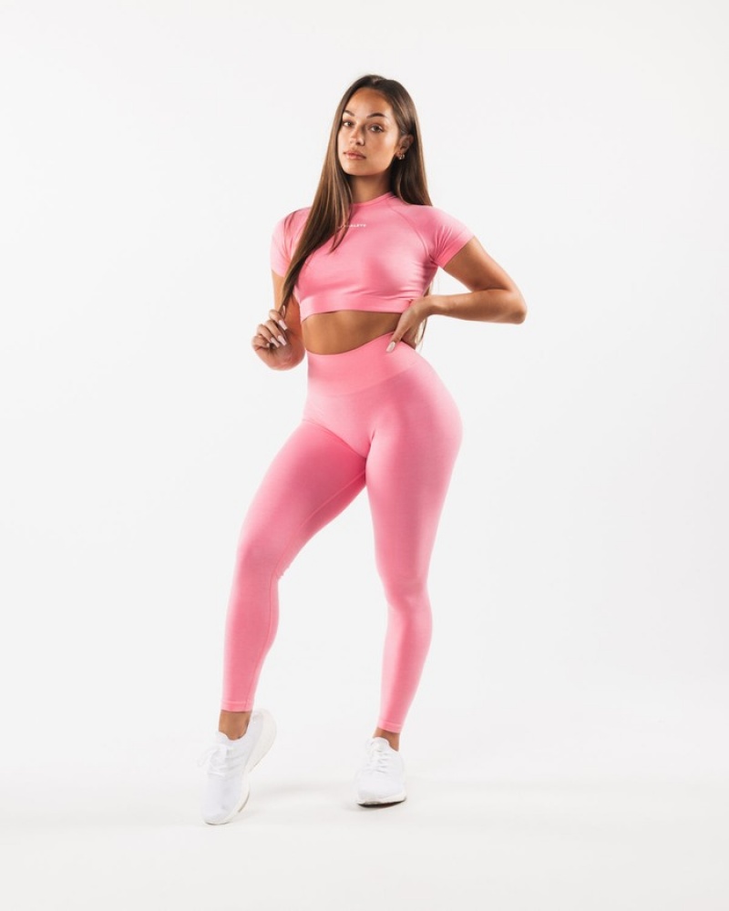 Alphalete Amplify Leggings Dames Roze | 16XMKNSWV