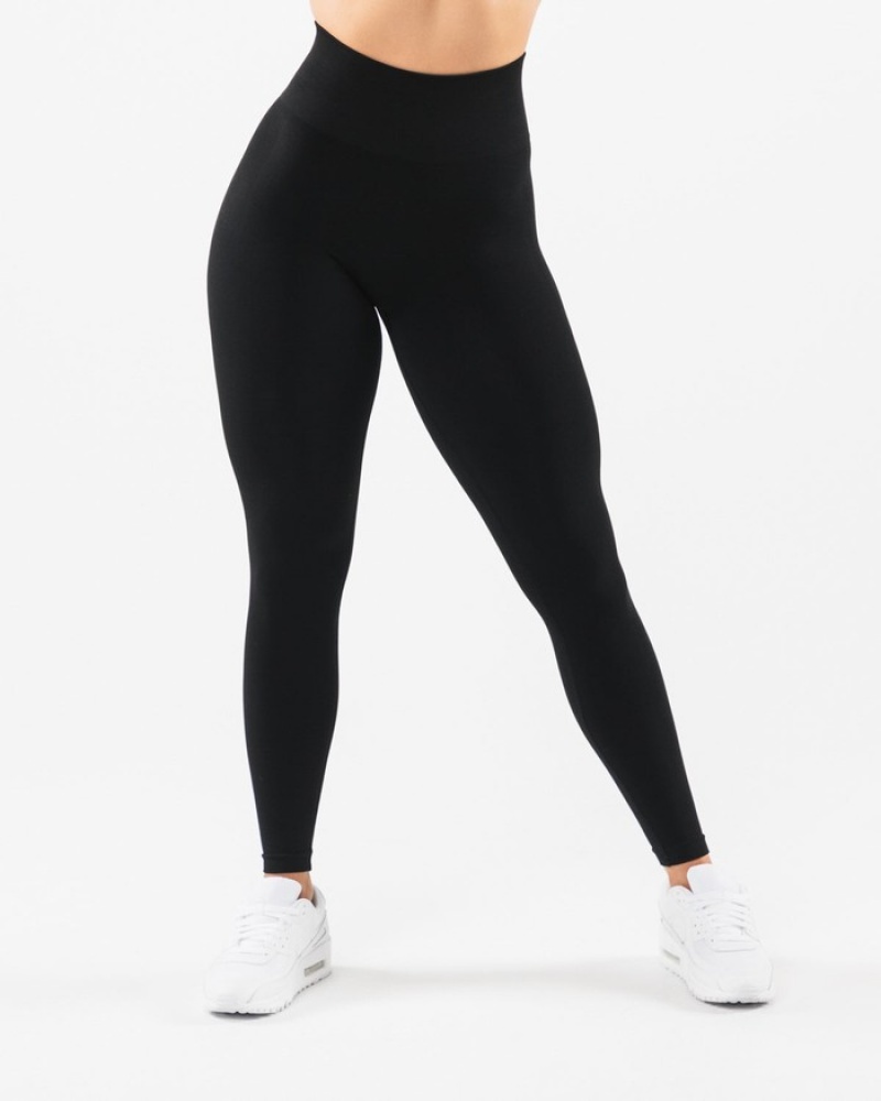 Alphalete Amplify Leggings Dames Zwart | 06ATFUJBE