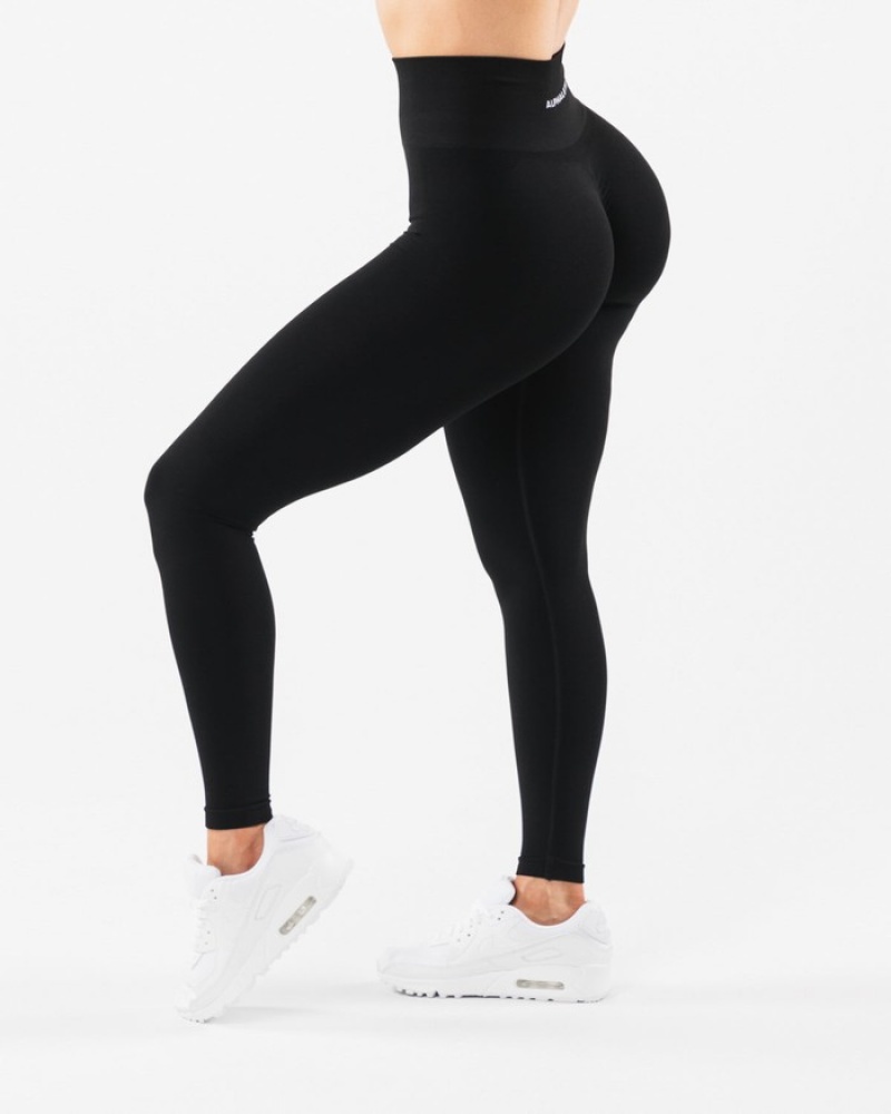 Alphalete Amplify Leggings Dames Zwart | 06ATFUJBE