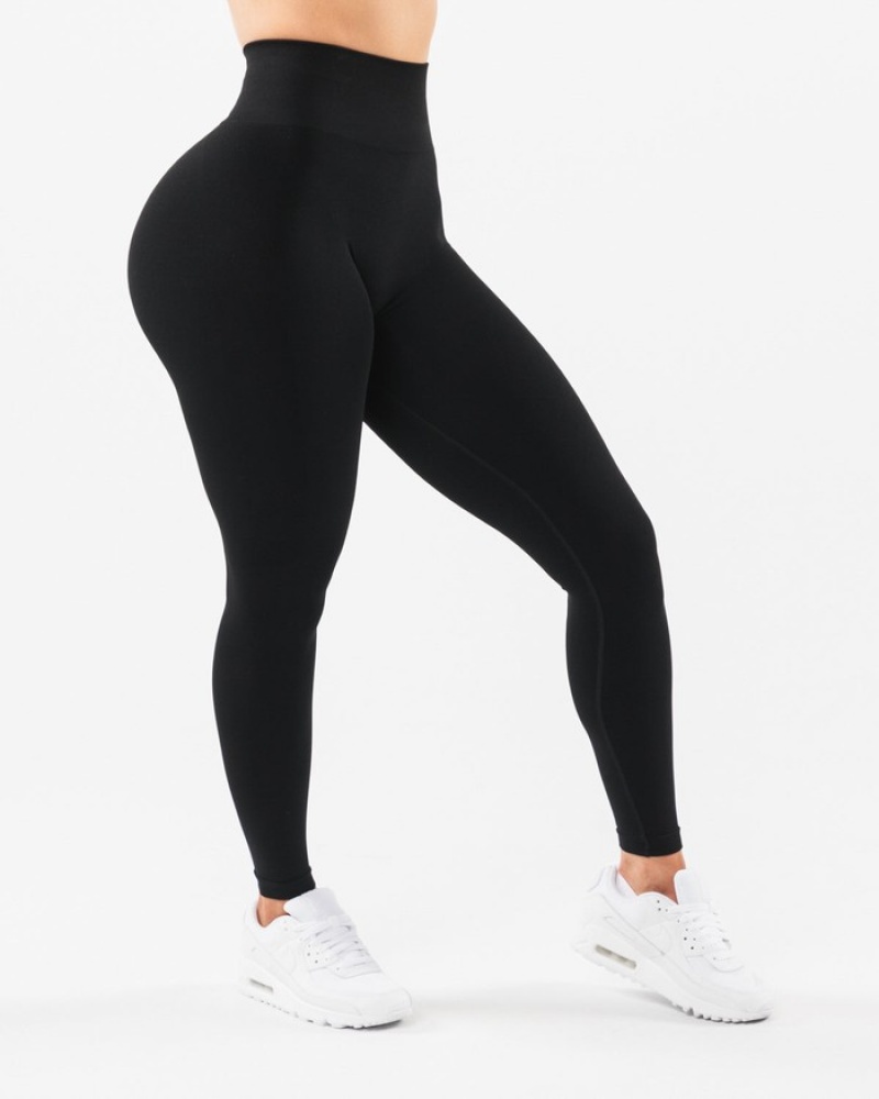 Alphalete Amplify Leggings Dames Zwart | 06ATFUJBE