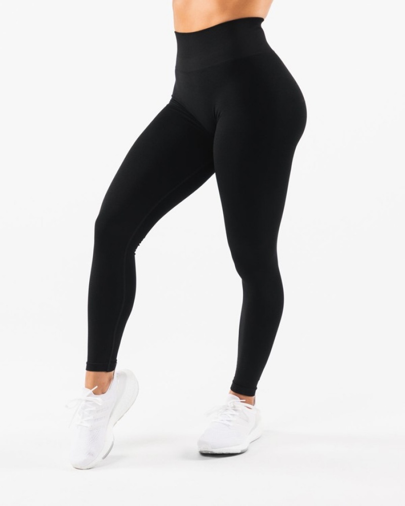 Alphalete Amplify Leggings Dames Zwart | 76MVREQPT