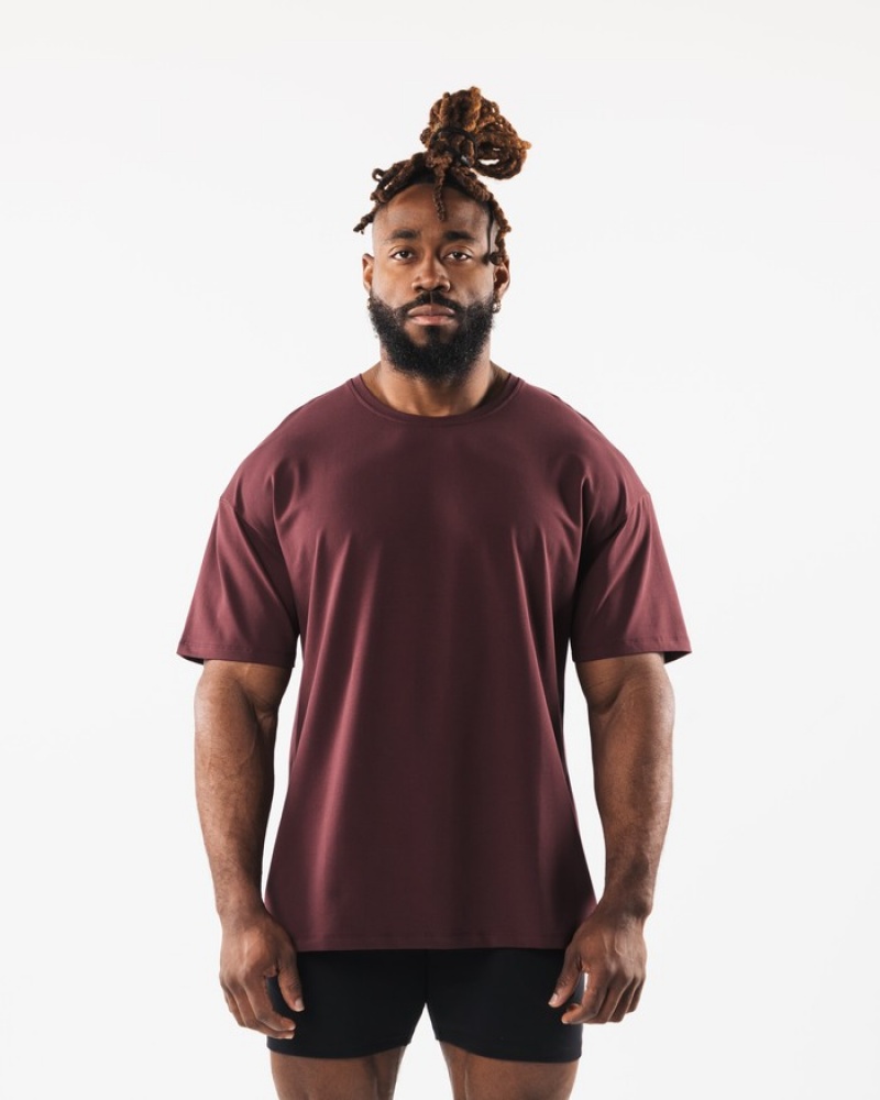 Alphalete Collegiate Overhemd Heren Bordeaux | 38RIQTESG