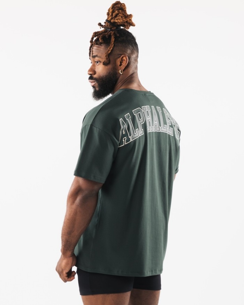 Alphalete Collegiate Overhemd Heren Groen | 28YBNCHPF