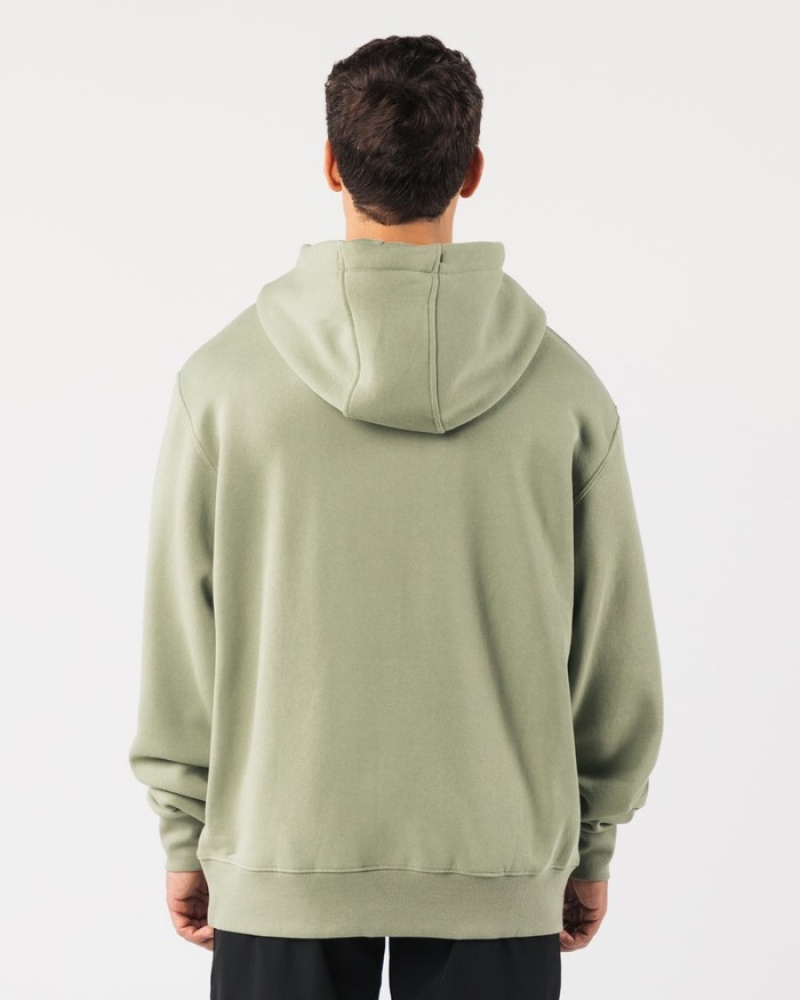 Alphalete Core Hoodie Heren Olijfgroen | 12CLEIZNW