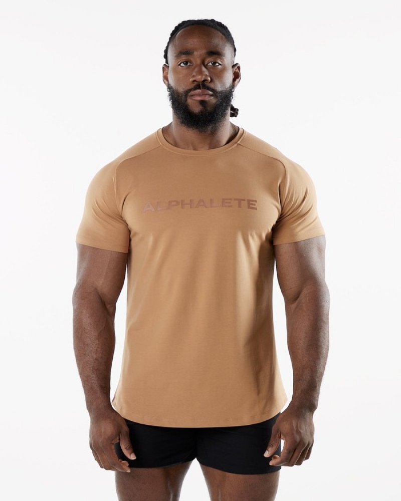 Alphalete Core Overhemd Heren Rood | 21AWURCHZ