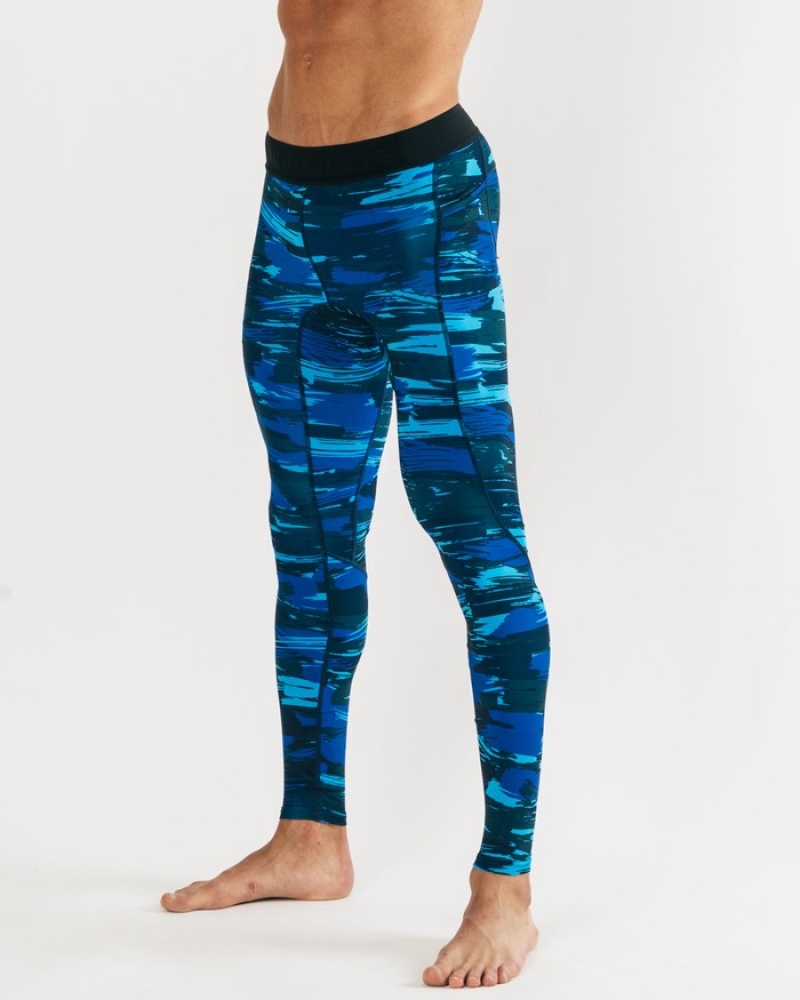 Alphalete Core Training Ondergoed Heren Blauw Camo | 72CUYVDWP