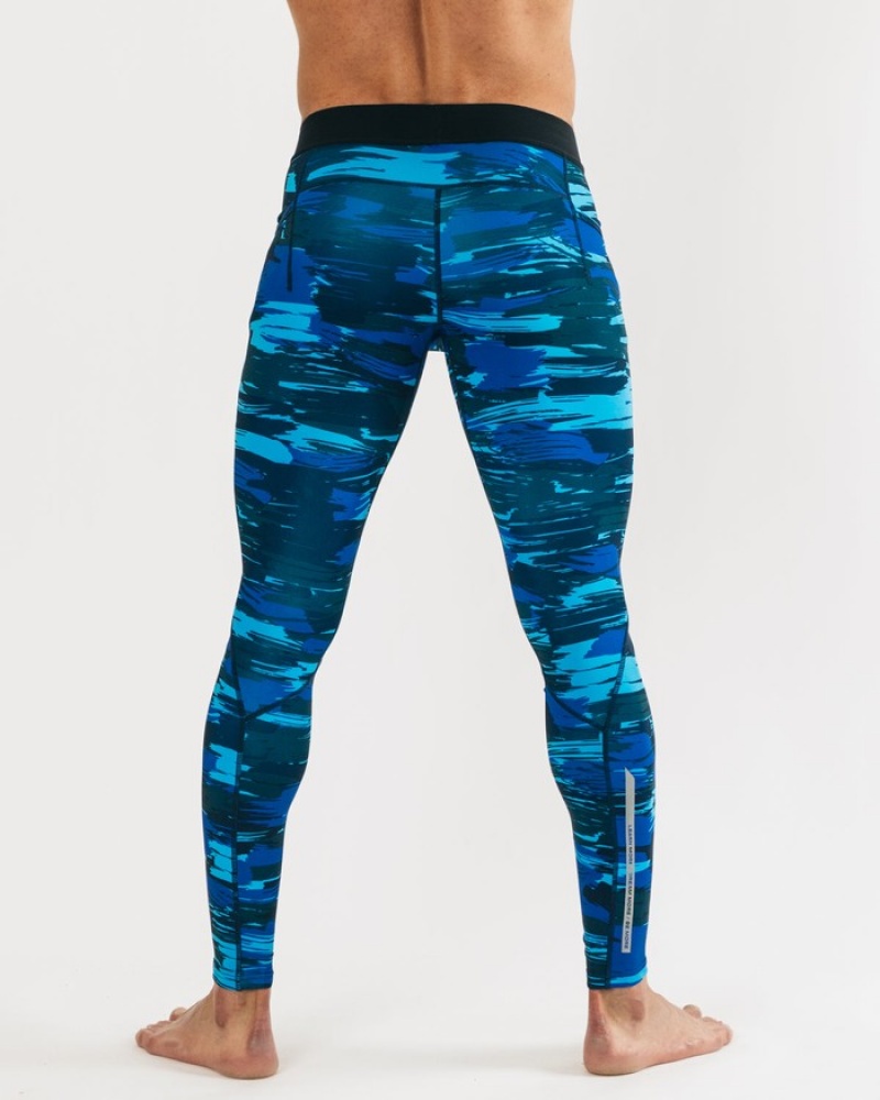 Alphalete Core Training Ondergoed Heren Blauw Camo | 72CUYVDWP