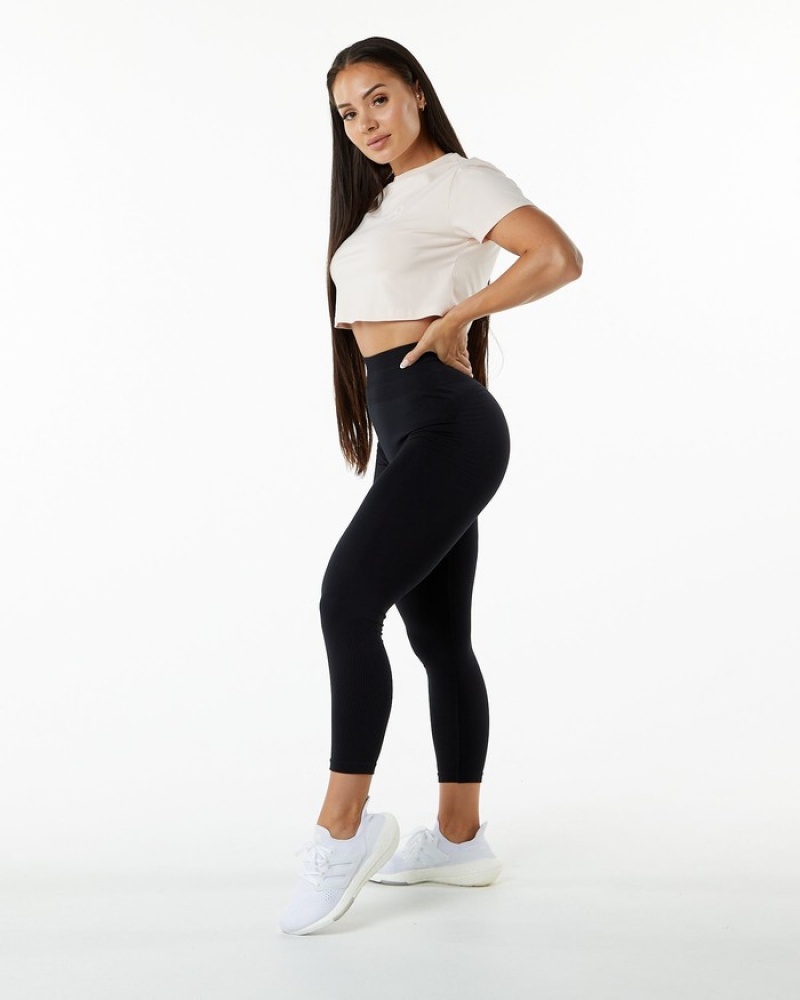 Alphalete Dynasty Crop Overhemd Dames Roze | 32GRVEDSB