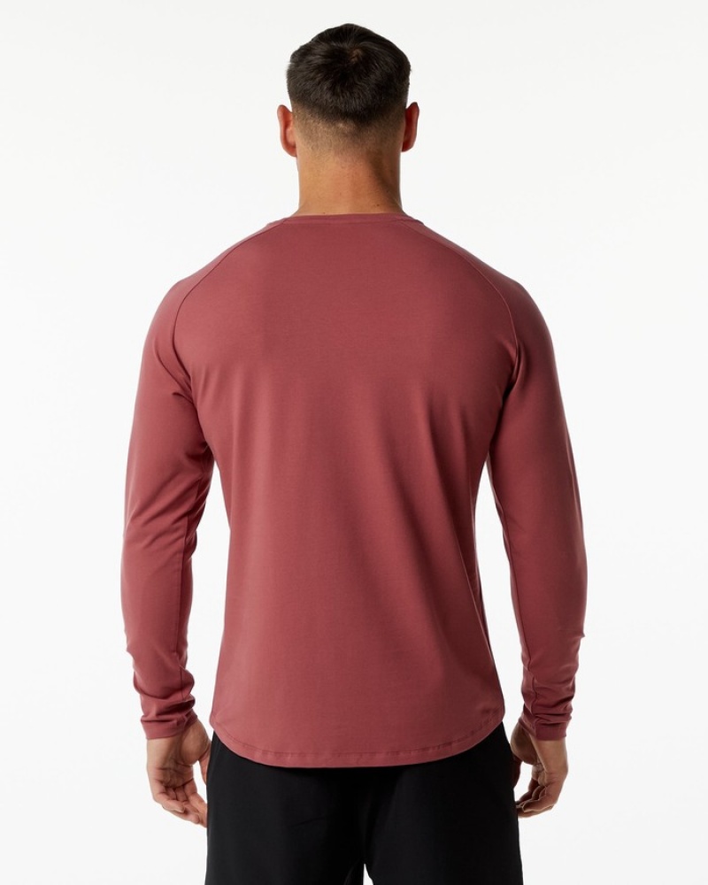 Alphalete Dynasty LS Overhemd Heren Bordeaux | 57OEMNPWU