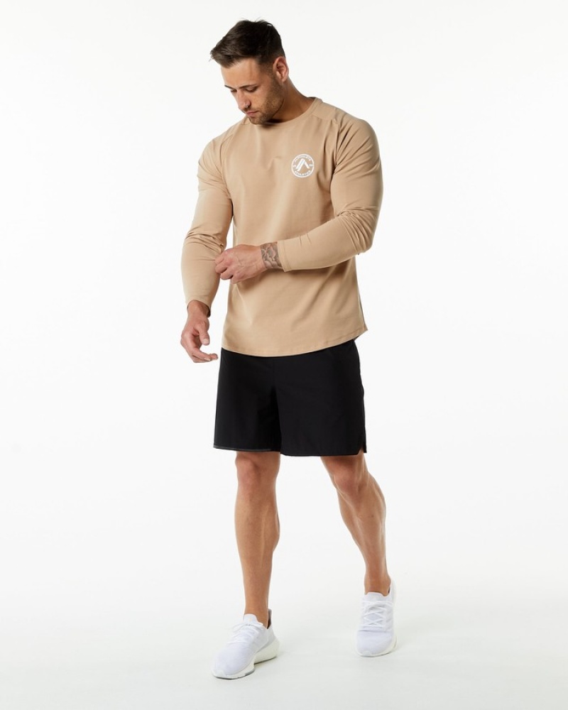 Alphalete Dynasty LS Overhemd Heren Grijs Bruin | 94FWTESBI