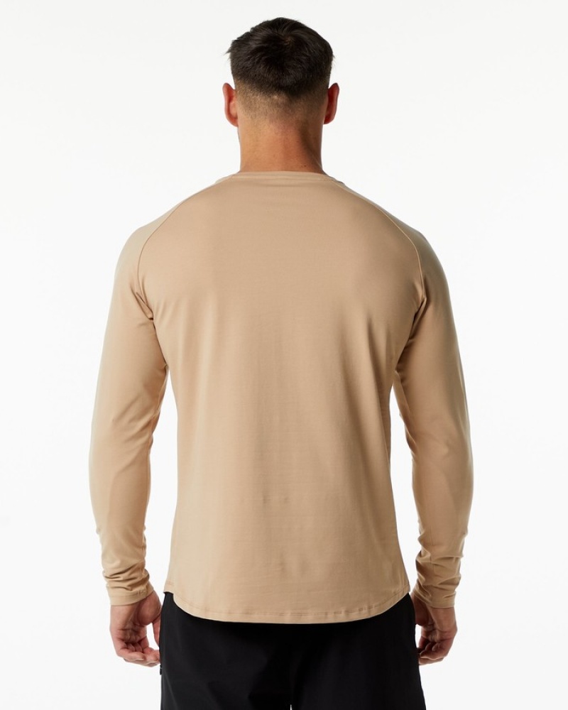 Alphalete Dynasty LS Overhemd Heren Grijs Bruin | 94FWTESBI