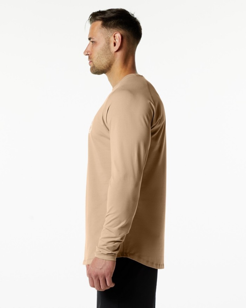 Alphalete Dynasty LS Overhemd Heren Grijs Bruin | 94FWTESBI