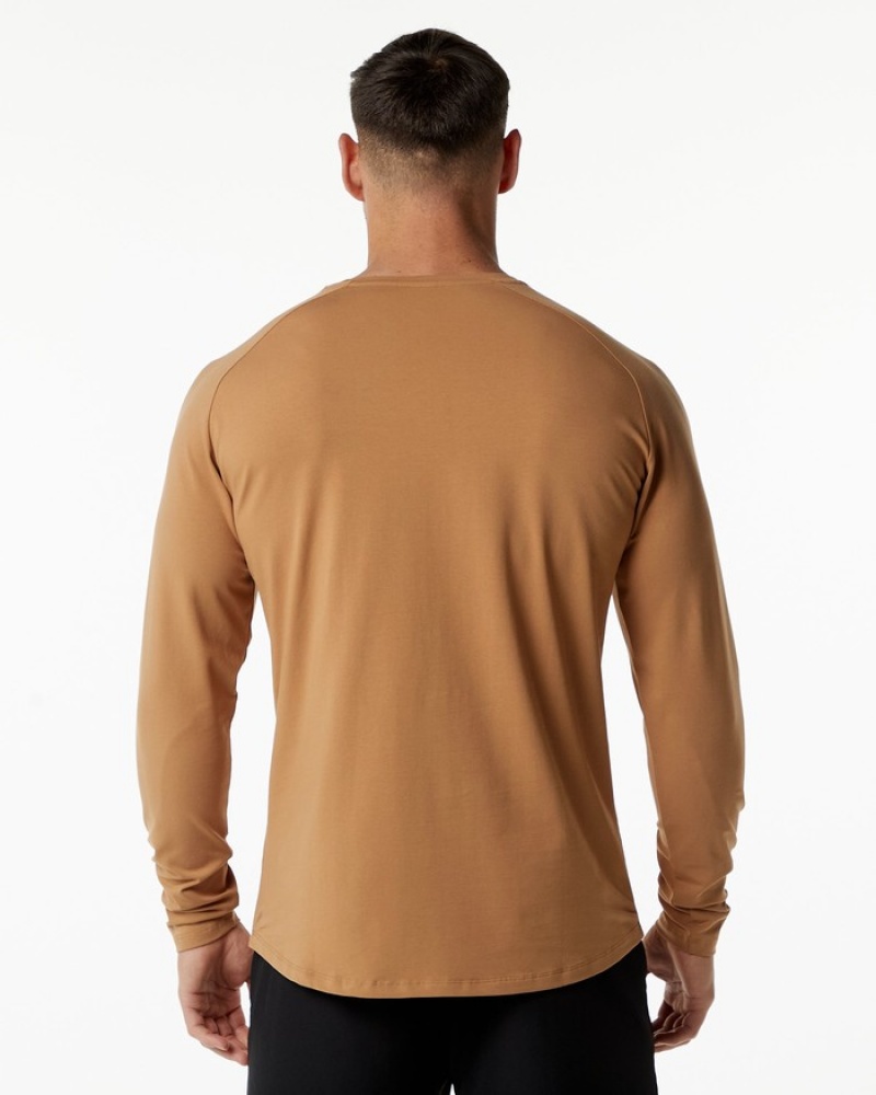 Alphalete Dynasty LS Overhemd Heren Rood | 05GMZVWJD