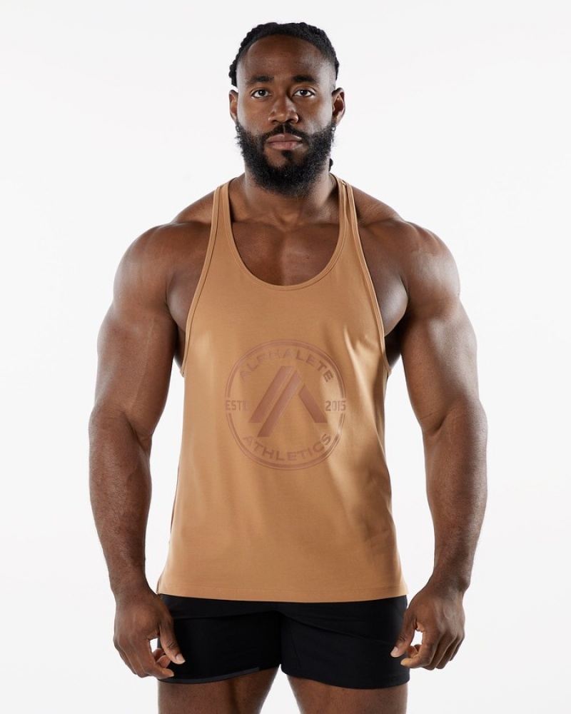 Alphalete Dynasty Stringer Tanktop Heren Rood | 70SQVLYTK