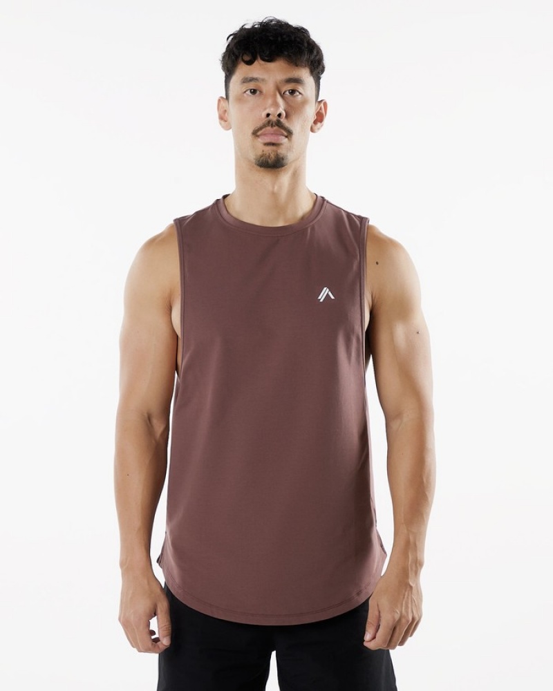 Alphalete Dynasty Tanktop Heren Bordeaux | 23MXUAJLH